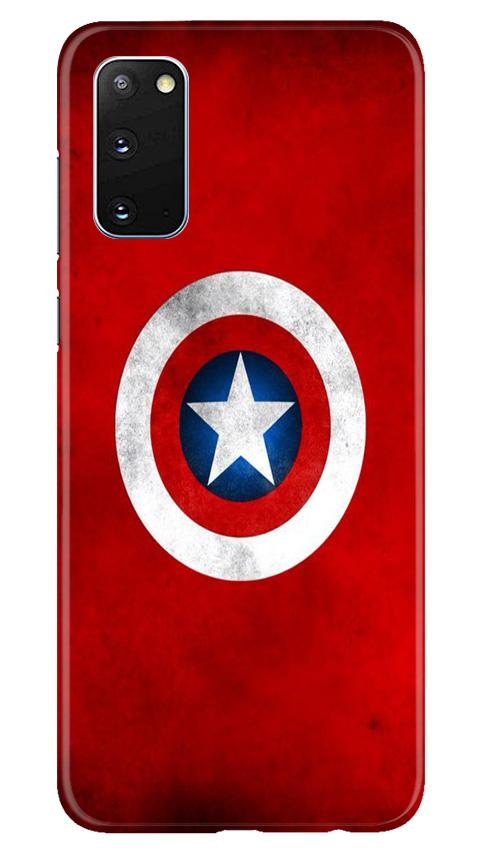 Captain America Mobile Back Case for Samsung Galaxy S20 (Design - 249) Captain America Case for Samsung Galaxy S20 (Design No. 249)
