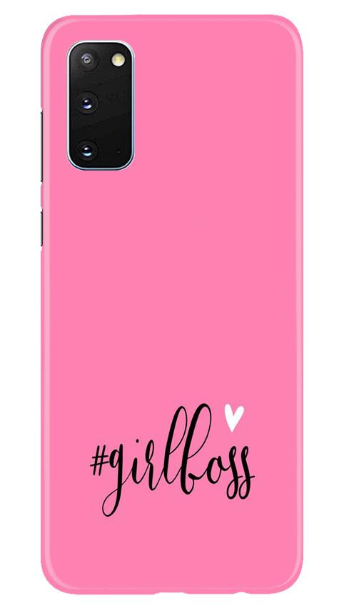 Girl Boss Pink Mobile Back Case for Samsung Galaxy S20 (Design - 269) Girl Boss Pink Case for Samsung Galaxy S20 (Design No. 269)