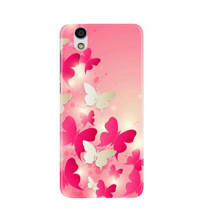 White Pick Butterflies Mobile Back Case for Gionee F103 (Design - 28) White Pick Butterflies Case for Gionee F103