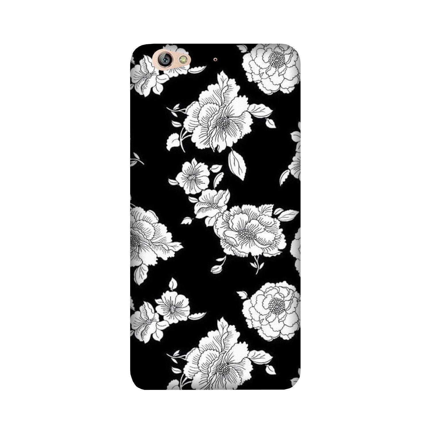 White flowers Black Background Mobile Back Case for Gionee S6 (Design - 9) White flowers Black Background Case for Gionee S6