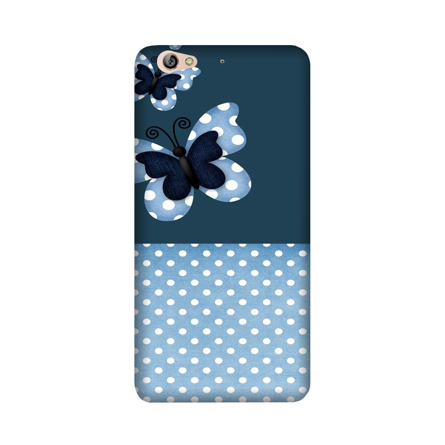 White dots Butterfly Mobile Back Case for Gionee S6 (Design - 31) White dots Butterfly Case for Gionee S6