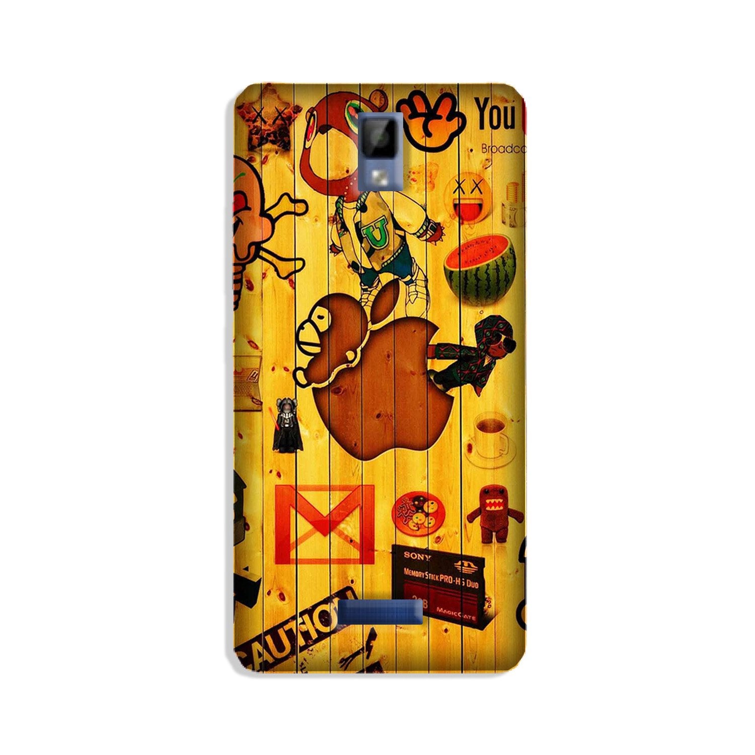 Wooden Texture Mobile Back Case for Gionee P7 (Design - 367) Wooden Texture Mobile Back Case for Gionee P7 (Design - 367)