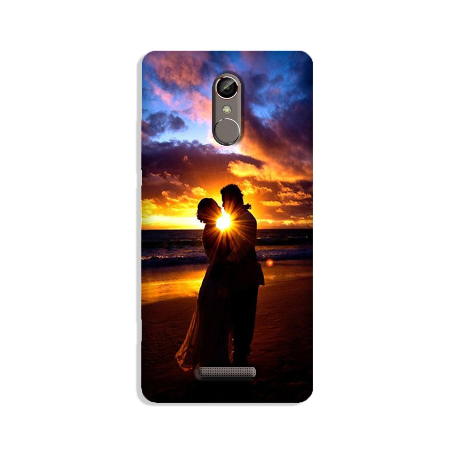 Couple Sea shore Mobile Back Case for Gionee S6s (Design - 13) Couple Sea shore Case for Gionee S6s