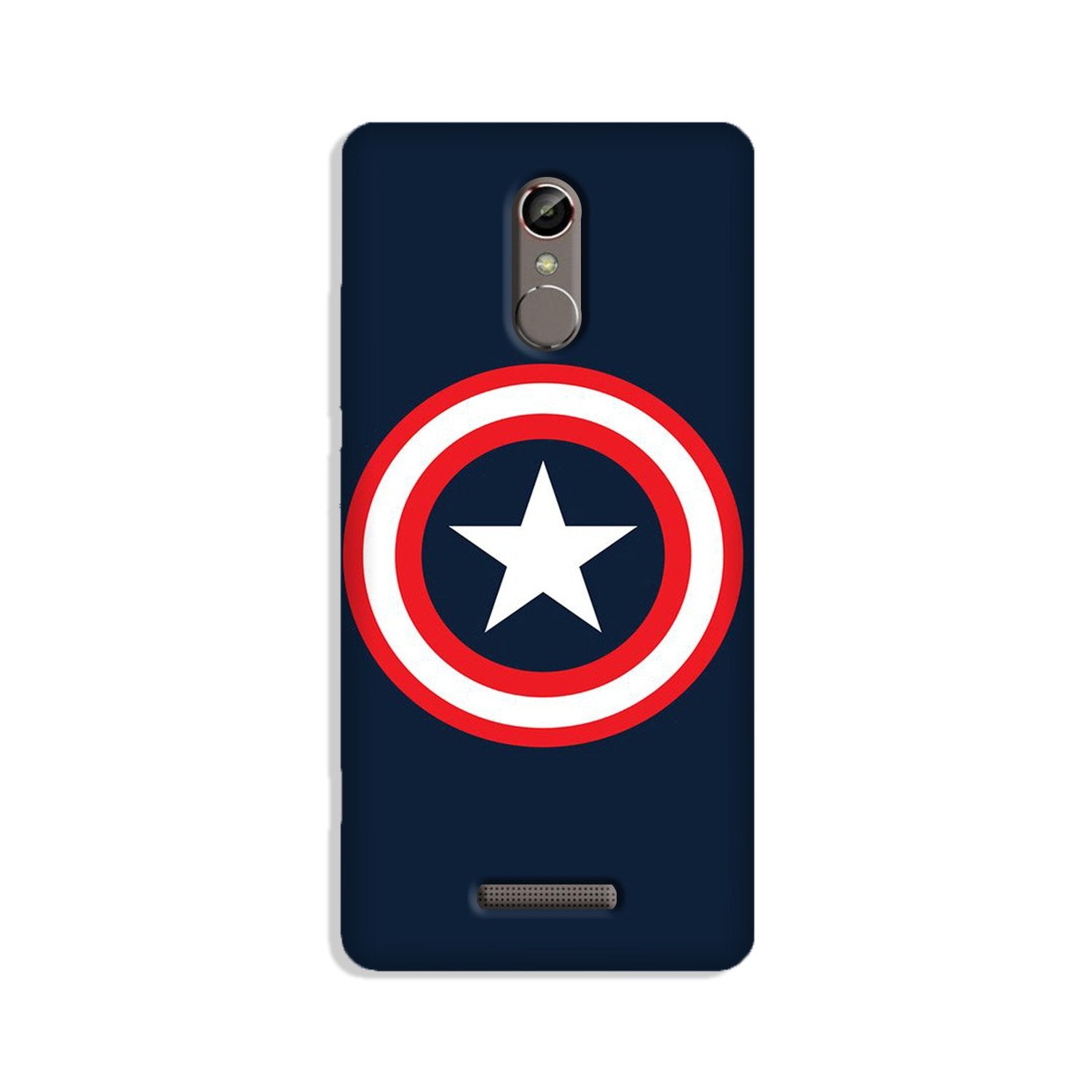 Captain America Mobile Back Case for Gionee S6s (Design - 42) Captain America Case for Gionee S6s