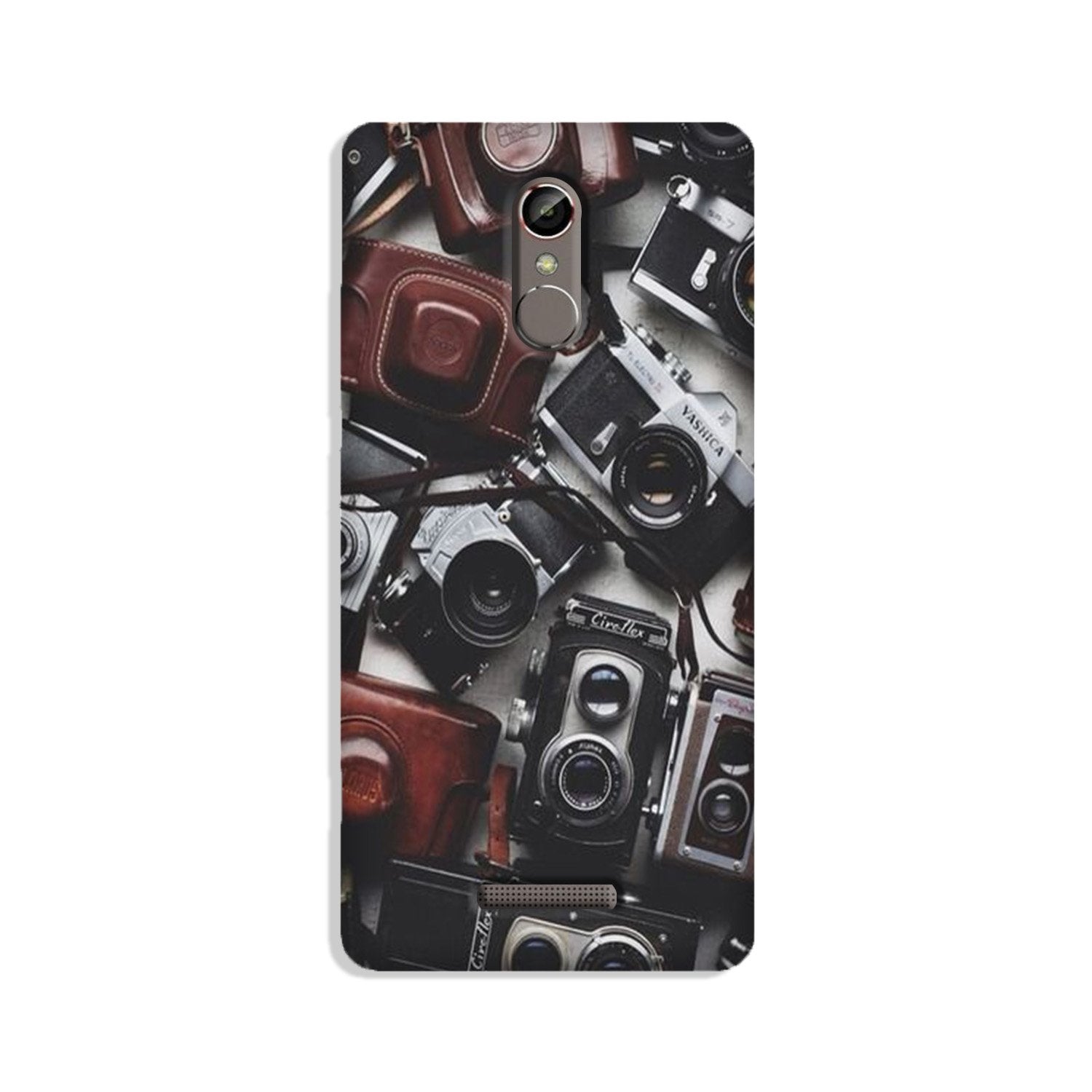 Cameras Mobile Back Case for Gionee S6s (Design - 57) Cameras Case for Gionee S6s