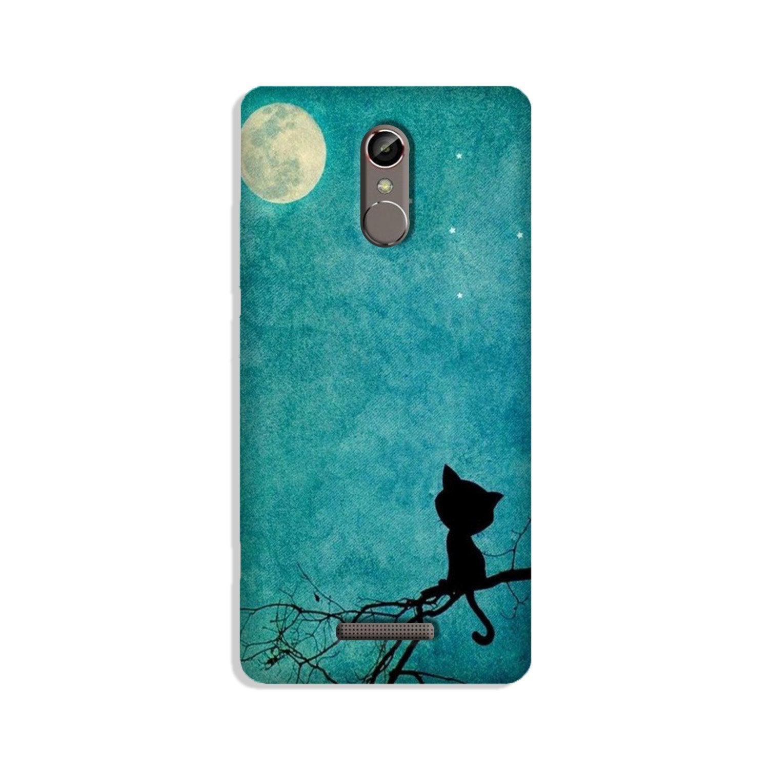 Moon cat Mobile Back Case for Gionee S6s (Design - 70) Moon cat Case for Gionee S6s