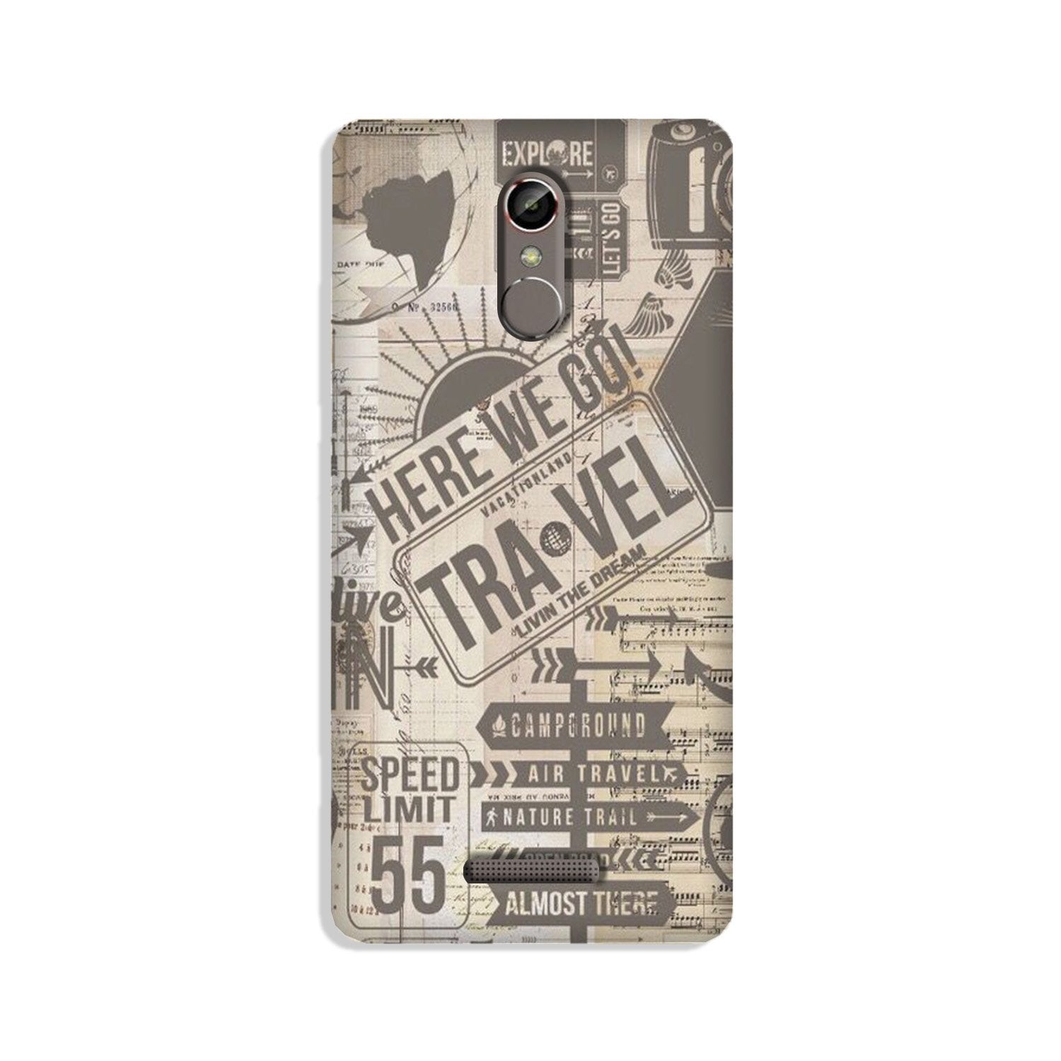 Travel Mobile Back Case for Gionee S6s (Design - 104) Travel Case for Gionee S6s (Design - 104)