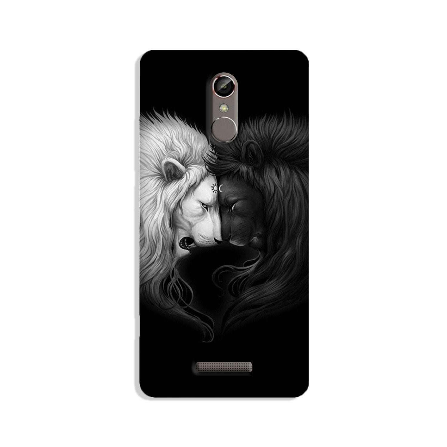 Dark White Lion Mobile Back Case for Gionee S6s (Design - 140) Dark White Lion Case for Gionee S6s (Design - 140)