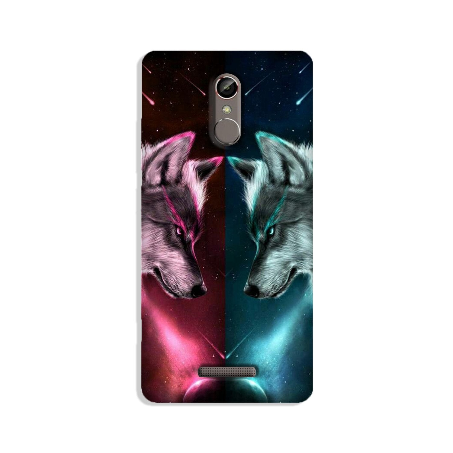 Wolf fight Mobile Back Case for Gionee S6s (Design - 221) Wolf fight Case for Gionee S6s (Design No. 221)