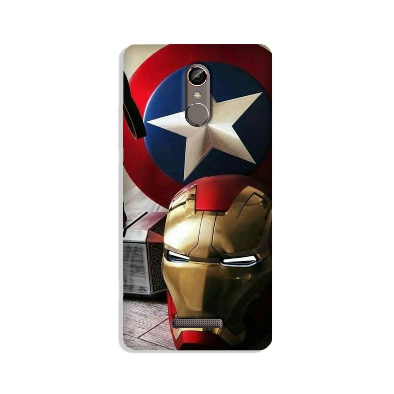 Ironman Captain America Mobile Back Case for Gionee S6s (Design - 254) Ironman Captain America Case for Gionee S6s (Design No. 254)