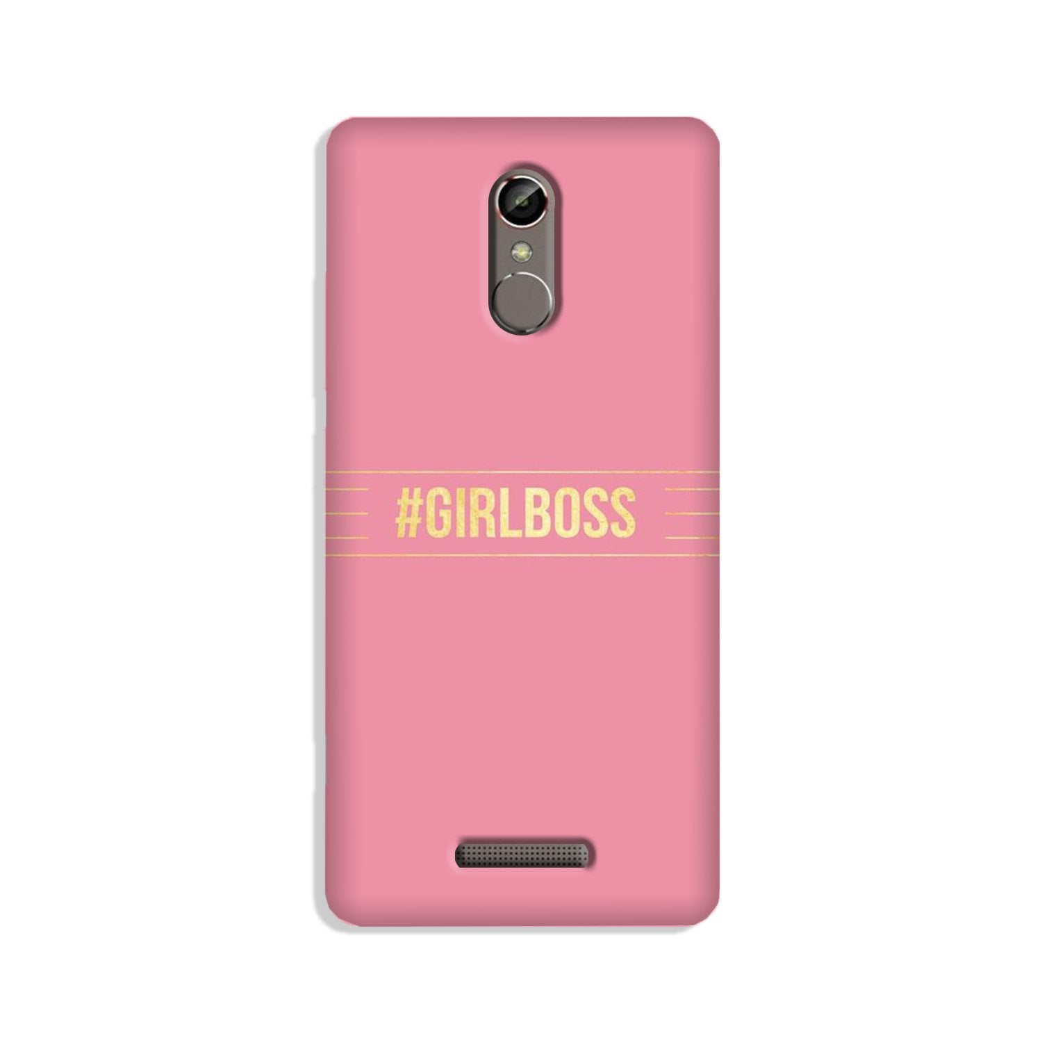 Girl Boss Pink Mobile Back Case for Gionee S6s (Design - 263) Girl Boss Pink Case for Gionee S6s (Design No. 263)