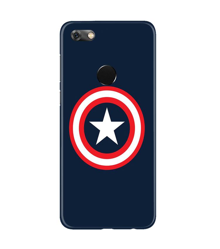 Captain America Mobile Back Case for Gionee M7 / M7 Power (Design - 42) Captain America Case for Gionee M7 / M7 Power