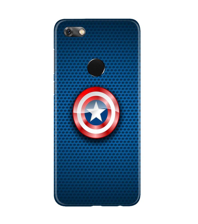 Captain America Shield Mobile Back Case for Gionee M7 / M7 Power (Design - 253) Captain America Shield Case for Gionee M7 / M7 Power (Design No. 253)