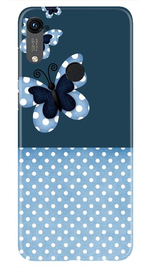 White dots Butterfly Mobile Back Case for Honor 8A (Design - 31) White dots Butterfly Case for Honor 8A