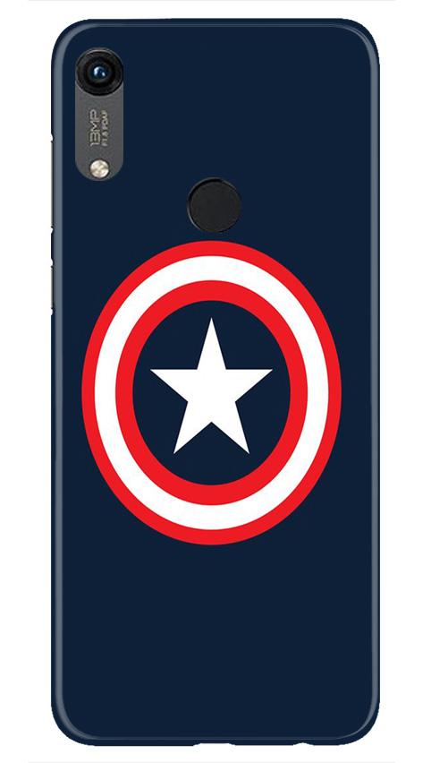 Captain America Mobile Back Case for Honor 8A (Design - 42) Captain America Case for Honor 8A