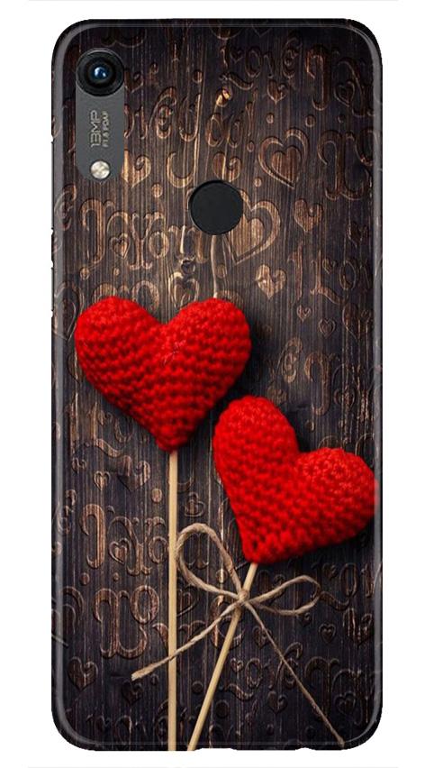 Red Hearts Mobile Back Case for Honor 8A (Design - 80) Red Hearts Case for Honor 8A