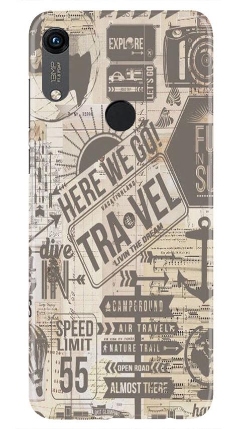 Travel Mobile Back Case for Honor 8A (Design - 104) Travel Case for Honor 8A (Design - 104)