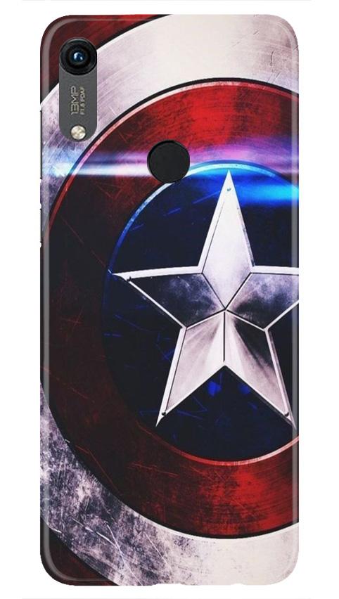 Captain America Shield Mobile Back Case for Honor 8A (Design - 250) Captain America Shield Case for Honor 8A (Design No. 250)
