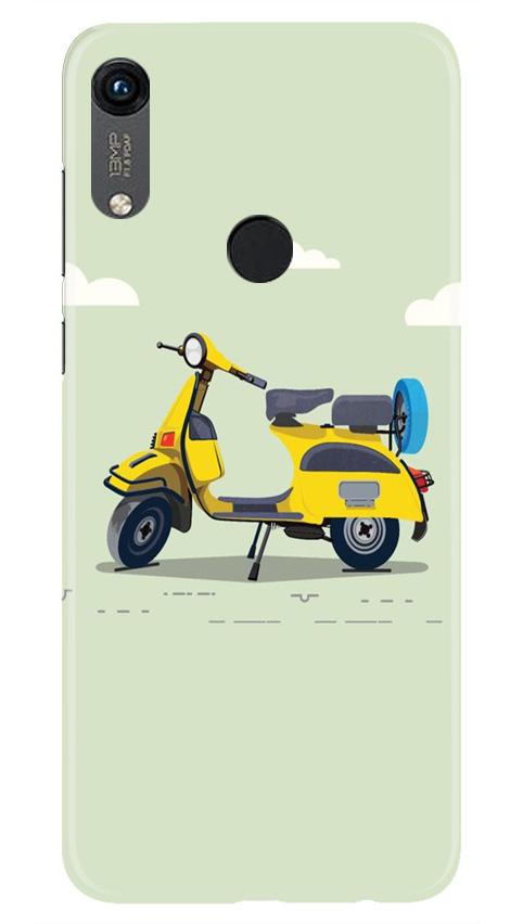 Vintage Scooter Mobile Back Case for Honor 8A (Design - 260) Vintage Scooter Case for Honor 8A (Design No. 260)