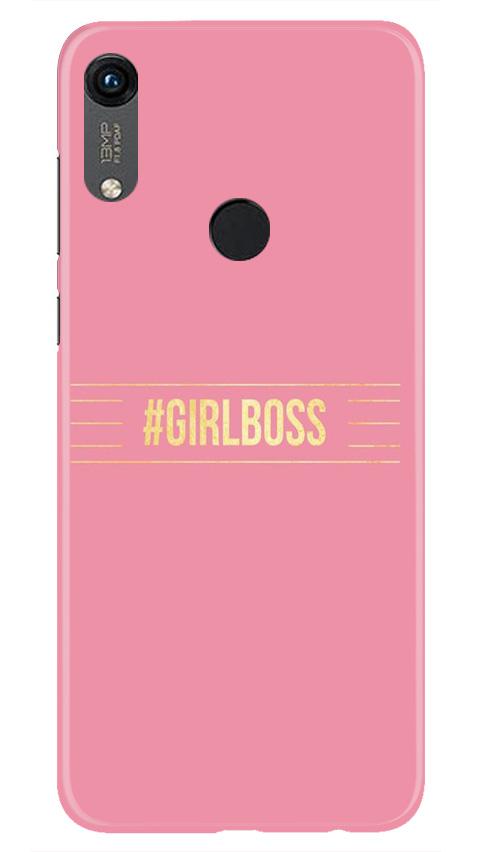 Girl Boss Pink Mobile Back Case for Honor 8A (Design - 263) Girl Boss Pink Case for Honor 8A (Design No. 263)