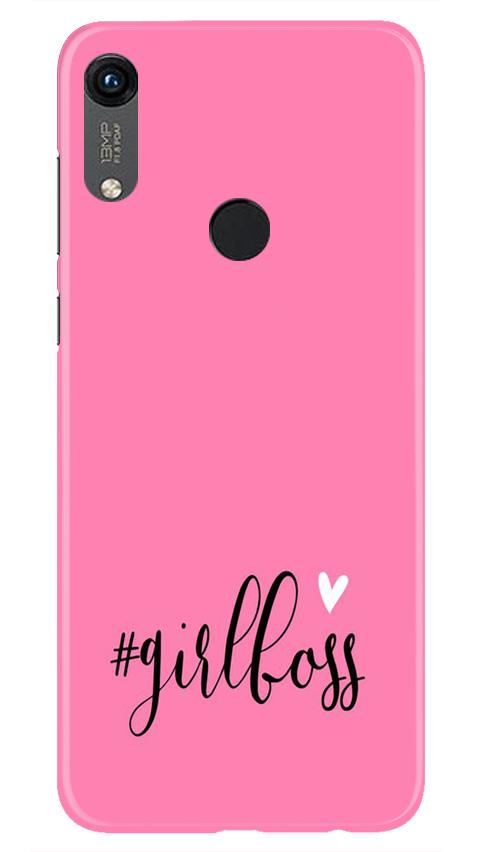 Girl Boss Pink Mobile Back Case for Honor 8A (Design - 269) Girl Boss Pink Case for Honor 8A (Design No. 269)