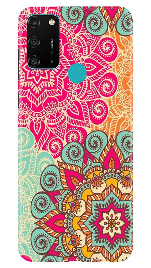 Rangoli art Mobile Back Case for Honor 9A (Design - 6) Rangoli art Case for Honor 9A