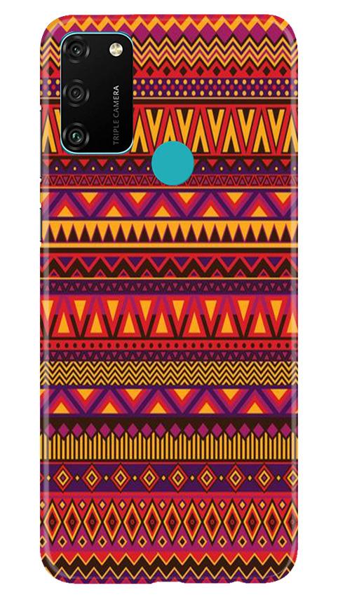 Zigzag line pattern2 Mobile Back Case for Honor 9A (Design - 10) Zigzag line pattern2 Case for Honor 9A