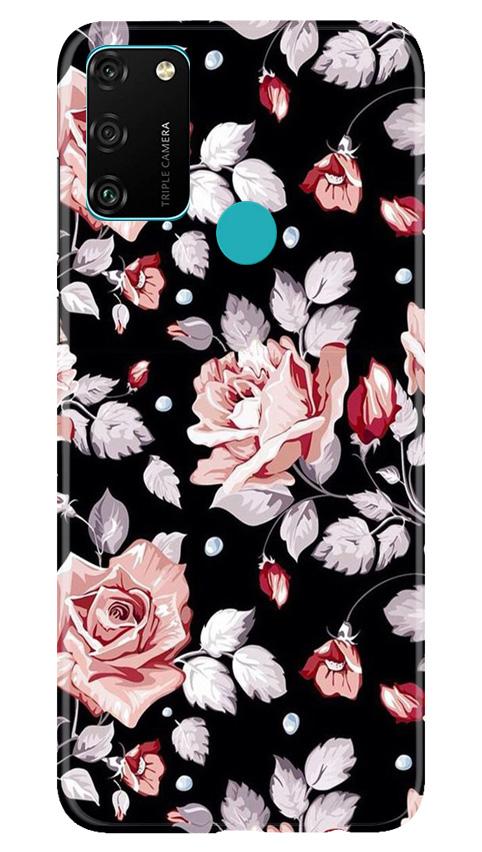 Pink rose Mobile Back Case for Honor 9A (Design - 12) Pink rose Case for Honor 9A