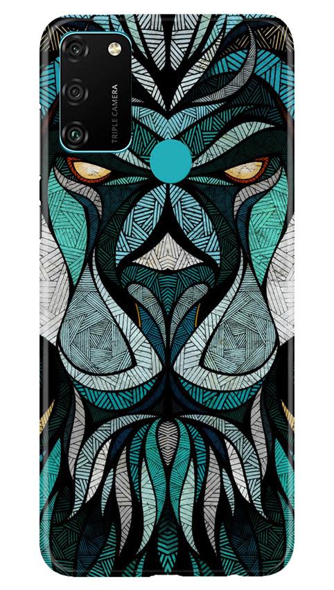 Lion Mobile Back Case for Honor 9A (Design - 97) Lion Case for Honor 9A
