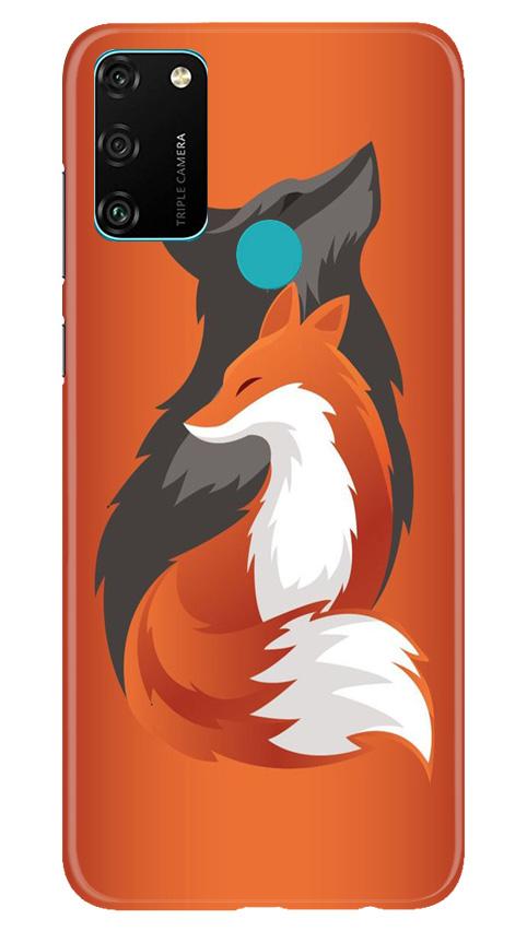 Wolf Mobile Back Case for Honor 9A (Design - 224) Wolf Case for Honor 9A (Design No. 224)