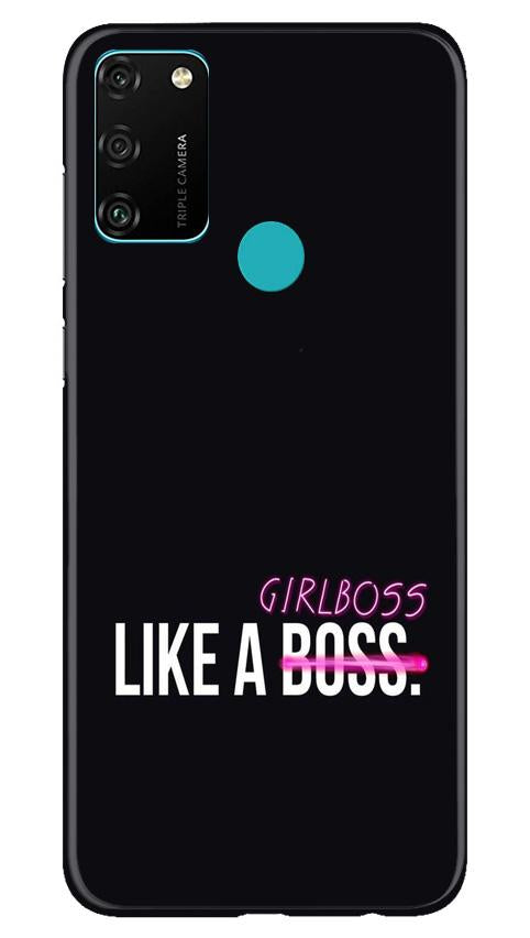 Like a Girl Boss Mobile Back Case for Honor 9A (Design - 265) Like a Girl Boss Case for Honor 9A (Design No. 265)