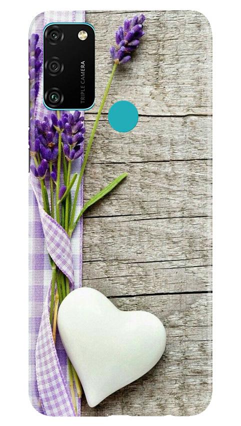 White Heart Mobile Back Case for Honor 9A (Design - 298) White Heart Case for Honor 9A (Design No. 298)