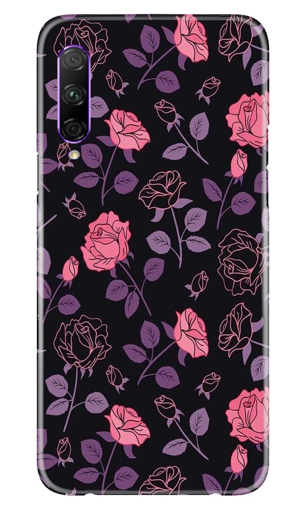 Rose Black Background Mobile Back Case for Huawei Y9s (Design - 27) Rose Black Background Case for Huawei Y9s