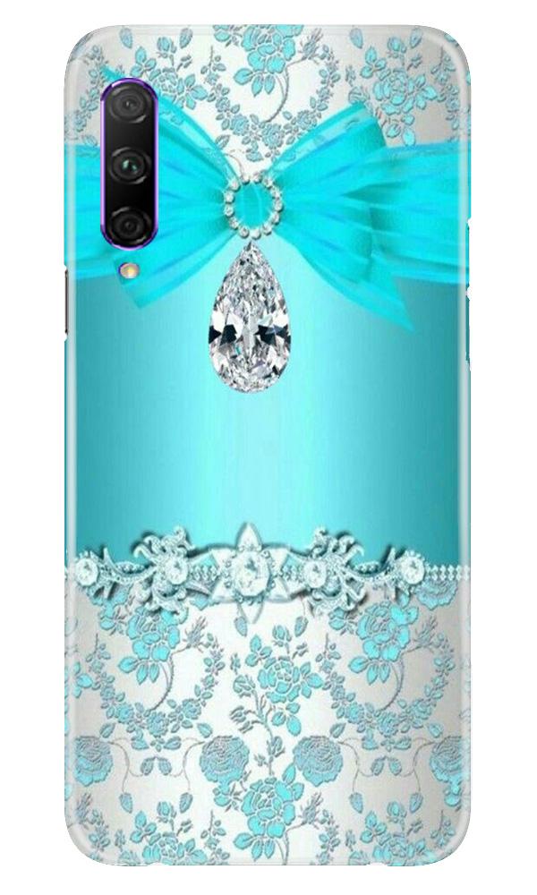 Shinny Blue Background Mobile Back Case for Honor 9x Pro (Design - 32) Shinny Blue Background Case for Honor 9x Pro