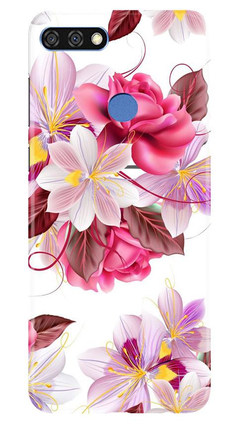 Beautiful flowers Mobile Back Case for Huawei 7C (Design - 23) Beautiful flowers Case for Huawei 7C