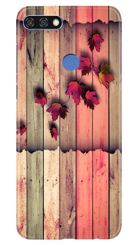Wooden look2 Mobile Back Case for Huawei 7C (Design - 56) Wooden look2 Case for Huawei 7C