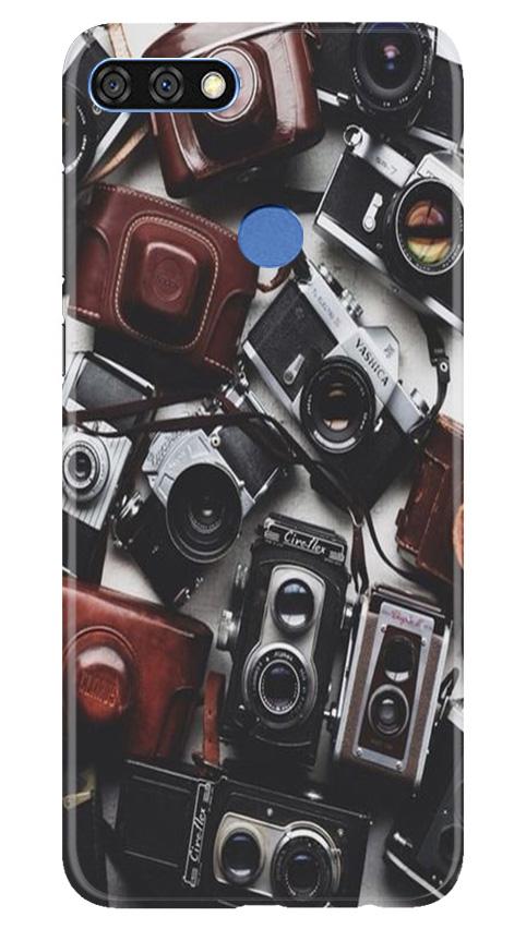 Cameras Mobile Back Case for Huawei 7C (Design - 57) Cameras Case for Huawei 7C