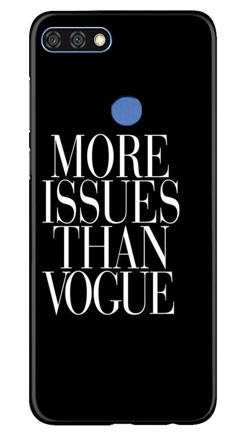 More Issues than Vague Mobile Back Case for Huawei 7C (Design - 74) More Issues than Vague Case for Huawei 7C