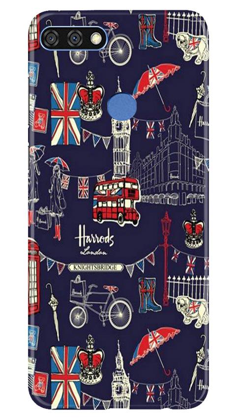 Love London Mobile Back Case for Huawei 7C (Design - 75) Love London Case for Huawei 7C