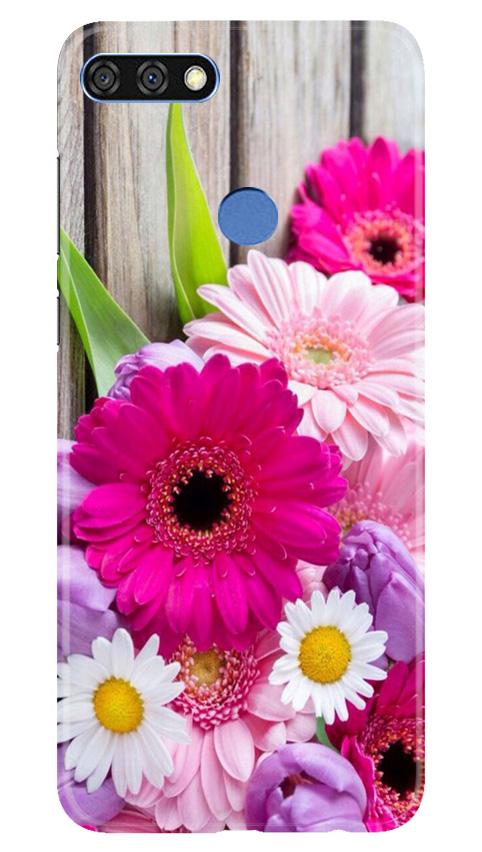 Coloful Daisy2 Mobile Back Case for Huawei 7C (Design - 76) Coloful Daisy2 Case for Huawei 7C