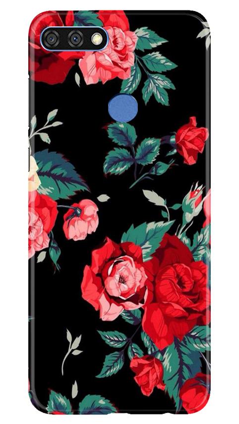 Red Rose2 Mobile Back Case for Huawei 7C (Design - 81) Red Rose2 Case for Huawei 7C