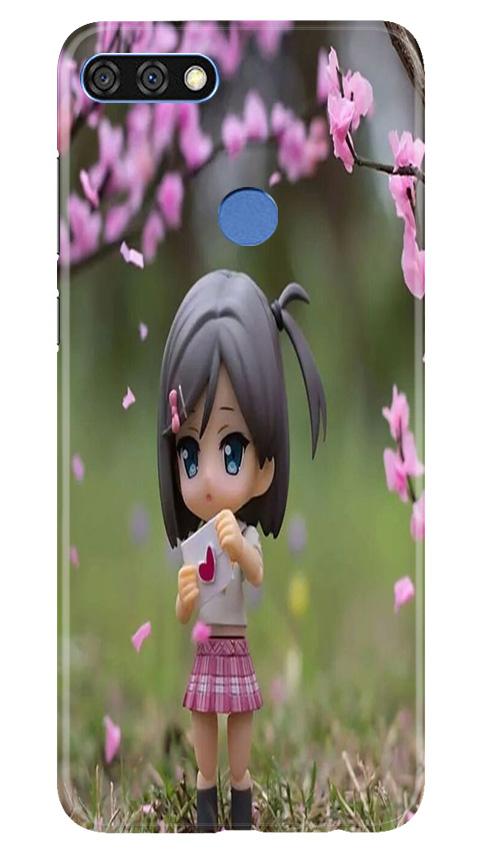 Cute Girl Mobile Back Case for Huawei 7C (Design - 92) Cute Girl Case for Huawei 7C