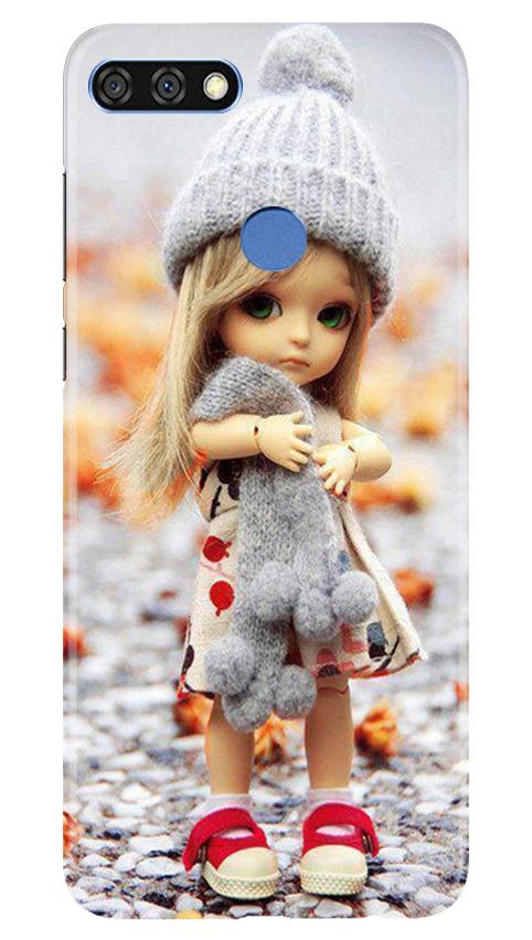 Cute Doll Mobile Back Case for Huawei 7C (Design - 93) Cute Doll Case for Huawei 7C