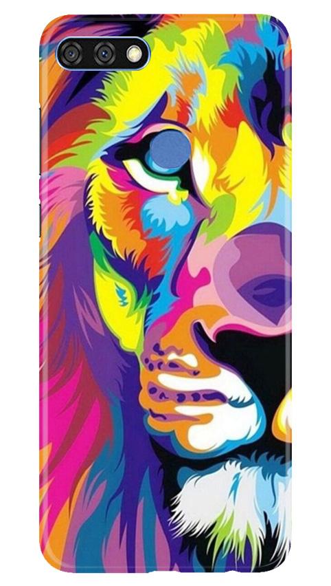 Colorful Lion Mobile Back Case for Huawei 7C (Design - 110) Colorful Lion Case for Huawei 7C (Design - 110)