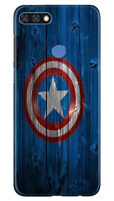 Captain America Superhero Mobile Back Case for Huawei 7C (Design - 118) Captain America Superhero Case for Huawei 7C (Design - 118)