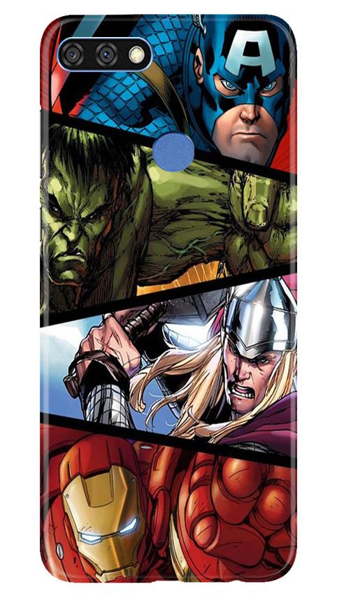 Avengers Superhero Mobile Back Case for Huawei 7C (Design - 124) Avengers Superhero Case for Huawei 7C (Design - 124)