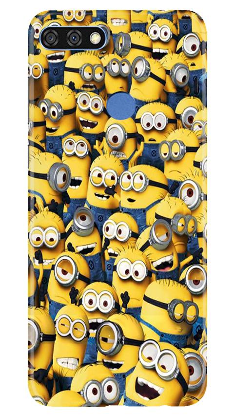 Minions Mobile Back Case for Huawei 7C (Design - 126) Minions Case for Huawei 7C (Design - 126)
