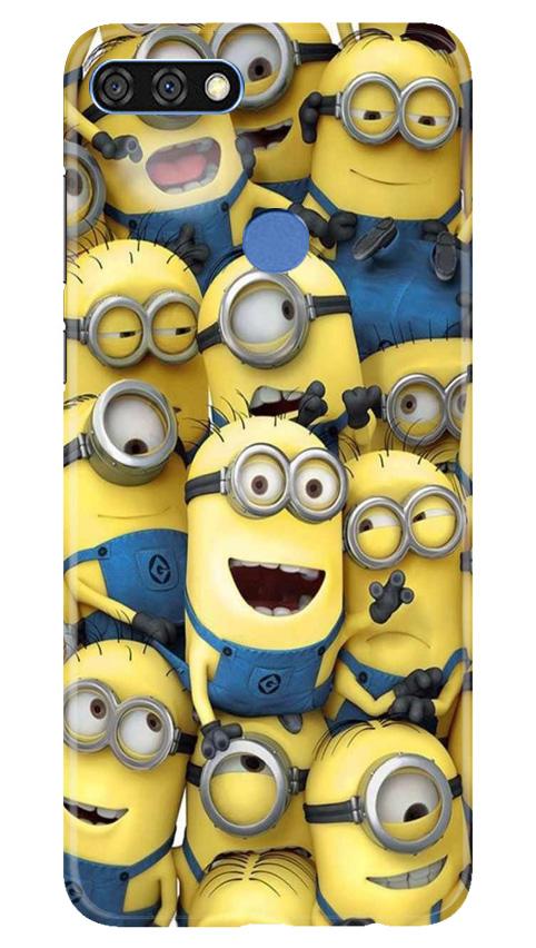 Minions Mobile Back Case for Huawei 7C (Design - 127) Minions Case for Huawei 7C (Design - 127)