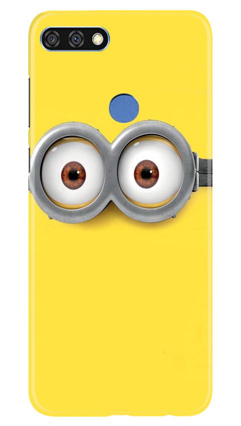 Minions Mobile Back Case for Huawei 7C (Design - 128) Minions Case for Huawei 7C (Design - 128)