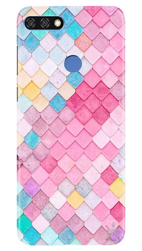 Pink Pattern Mobile Back Case for Huawei 7C (Design - 215) Pink Pattern Case for Huawei 7C (Design No. 215)
